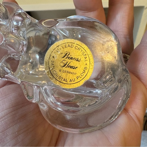 Princess House Clear Crystal Cat Figurine - Picture 5 of 5